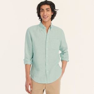 New J.Crew Baird McNutt Irish Linen Shirt for Men